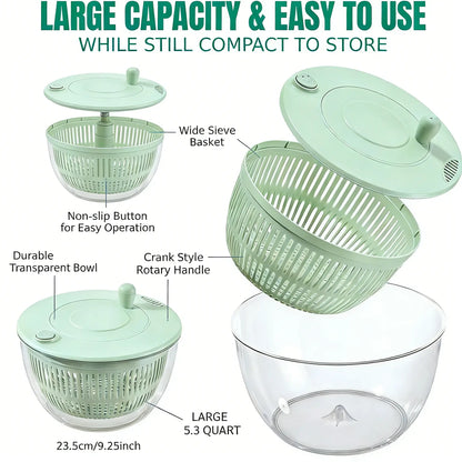 Salad Spinner Large, 3 IN 1